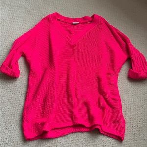 Hot pink sweater